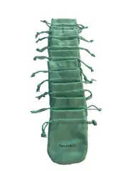 10PCS Tiffany & Co Small Blue Drawstring Closure Jewelry Pouch Gift Bag