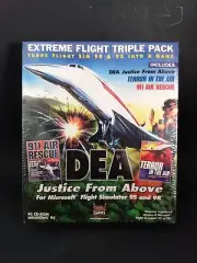 EXTREMELY RARE SEALED! DEA Justice From Above Microsoft Flight Simulator PC game