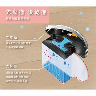 【SANSUI 山水】WiFi智能濕拖掃地機器人(SW-Q5)