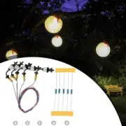 "O Scale Model Building Accessory Antique Wall Lamp Posts with LED Lights”