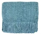 Campbell 40" x 70" Throw Blanket, Aqua