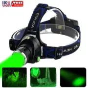 Hunting Green Zoom LED Light Headlamp Head Light Coyote Predator Torch Lamp