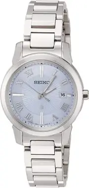 SEIKO LUKIA SSQV107 Blue Dial Titanium Solor Radio Women's Watch New
