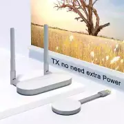 50M Wireless Video Transmitter & Receiver USB VGA HDMI Extender Display Adapter