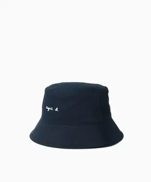 agnes b. WEB限定 UP75 BOB 經典刺繡Logo漁夫帽 深藍 [Rakuten Fashion]