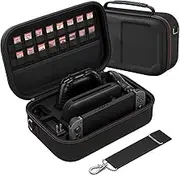 Switch 2 All in One Carrying Case – 2025 Travel Case with Dock Storage, Waterproof Hard Shell with Handle & Shoulder Strap, Holds Console, Joy-Cons, 18 Game Cards & Accessories