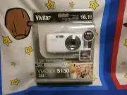 New in Package Vivitar ViviCam S130 16.1 MP Digital Camera - White