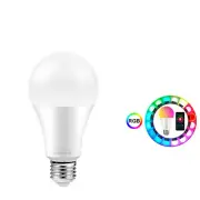 1Pcs 9W Smart Light Bulb Dimmable WiFi LED Lamp Bulb Multi-Color 2800K-6500K E27