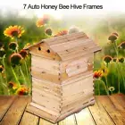 Double Beehive Super Beekeeping Brood House Box For 7 Auto Honey Bee Hive Frames