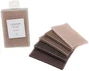 10 Pcs Coffee Bangs Posts, Square Plastic Paste Hair Pads, Easy-to-Use Hair Styling Tools and Grippers for Barbers, Hair Accessories