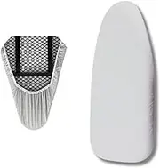 Elasticated Ironing Board Cover 130x40cm-Iron Board Cover For Steam Iron , Heat & stain Reflective Coating , Easy Fit in Multiple Sizes with elastic feature | Cotton & Polyester | Machine Washable