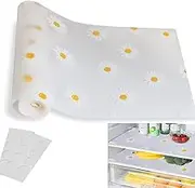 AHYUANBA Refrigerator Liners,Non-Adhesive Shelf Liner Waterproof Transparent Refrigerator Mats,Washable Shelf Liners for Kitchen Cabinets, Storage, Kitchen,Desks,Deco Shelf Liners (17.7x78.7in)