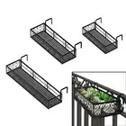 Hanging Railing Planter Shelf Basket Patio Railing Shelf Balcony Flower Pot