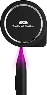 Toothbrush Case Holder, Portable Mini Toothbrush Covers with Holder, Rechargeable Travel Home Toothbrush Cleaner Case Fits for Electric and Manual Toothbrushes (Black)