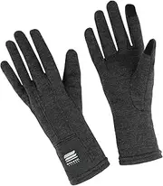 [MERIWOOL] Merino Wool Unisex Glove Liners for use with Touch Screens in Charcoal Grey - Choose Your Size