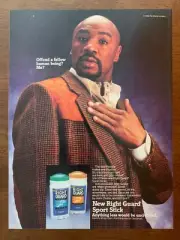 1988 Gillette Right Guard Deodorant Marvin Hagler Vintage Print Ad/Poster