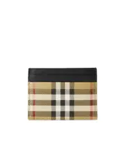 Burberry Checked Rectangular-Shaped Cardholder One size Nude
