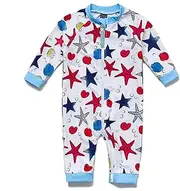 [BONVERANO] Baby Boy One Piece UPF 50+ Sun Protection Full Zip Rash Guard/Sunsuit