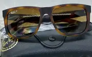 Ray-Ban Sunglasses RB4165 JUSTIN 865/T5 with Gradient Brown Lenses