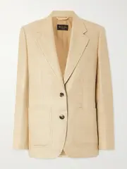 [Loro Piana] Loro Piana - Maria Silk-tweed Blazer - Beige - IT46 IT 46 Neutrals