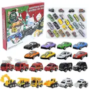 Christmas Advent Calendar of Different Vehicles 24 Pack Kids Building Blocks Holiday Family Activities