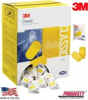 3M E-A-R Classic Foam Disposable Shooting Sleep Ear Plugs Noise Reduction NRR 29