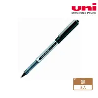 在飛比找momo購物網優惠-【UNI】三菱UB-150全液式鋼珠筆0.5黑(3支1包)