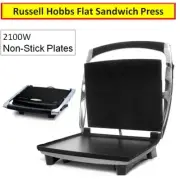 2100W Electric Sandwich Press Flat Jaffle Press Grill Toast Cooker Toastie Maker