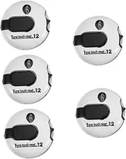 WOONEKY 5pcs Golf Scorer Golf Ball Hat Clip Golf Hat Clip Score Keeper for Golf Ball Markers Golf Hat Clips for Travel on Bag Golf Cap Clips Score Counter Golf Golfing Hat Clip Golf Hats