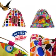 Cartoon House Bunk Hammock Hanging Bed Bird Pet Toy Tent Hamster Hut Parrot Cage