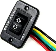 Lippert Components Slide-Out Electric Switch Assembly Replacement - Black — for Above Floor and Through Frame Slides - Exact-Match Component - Easy, DIY Installation - Full Switch Assembly Included —