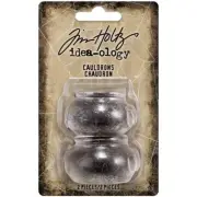 Tim Holtz Idea-ology CAULDRONS - Halloween Embellishments 2pcs TH94171