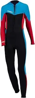 ａ aternee High-Performance Neoprene Wetsuit for Children - Top-Notch Thermal Suit for Diving and Swimming, Black Sizes 14