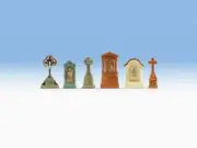Gravestones HO/OO gauge accessories Noch 14871