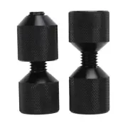 2 Pcs 1‑1/8in Two Hole Pins Set Aluminium Threaded 2 Hole Flange Alignment Pin