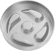 Dog Slow Feeder Bowl with Non Slip Base Stainless Steel Dog Slow Feeding Bowl Slow Eating Puzzle Dog Food Bowls 1000ML Large Capacity Pet Slow Food Bowl for Dry Wet Pet Slow Feeder for Dogs Cats PoUYW