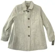 Pendleton women's Casper Grey Wool Jacket Car Coat - size 14 -retail $345