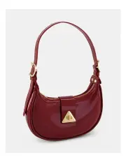 [Novo Shoes] Aerys Shoulder Bag in Deep Red Patent