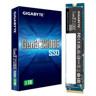 Gigabyte技嘉 Gen3 2500E SSD固態硬碟 500GB 500G 1TB M.2 PCIe Gen3