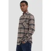 Replay Mens Check Shirt In Checked Flannel Multi