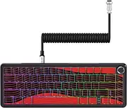 ATTACK SHARK X65PRO HE Rapid Trigger Magnetic Mechanical Keyboard,65% Hot Swappable, Hall Effect Sensor,Adjustable Actuation,Tri-Mode RGB, 8KHz Polling Rate with Coiled Cable for MOBA/FPS/RTS-Red
