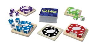 小園丁兒童教育用品社 桌遊 幾何立體拼拼樂桌上遊戲 Q-bitz 正版