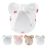 3pcs Newborns Bowknot Nursing Hat Soft Breathable Baby Fetal Hat Brimless Design