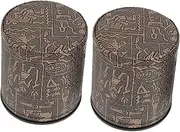Totority 2pcs Leather Dice Cups Shaking Dice Holders for Bar Supplies Game Cups Party Entertainment Supplies