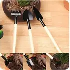 3PC-Set Gardening Tools Mini Small Shovel Rake Spade with Handle Kids Hand Tools