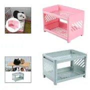 Guinea Pig Hideout Bed Rabbit Bed Sturdy Hamster Bunk Bed Double Layer Play and