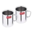 Set of 2 Stainless Steel Double Wall Green Tea Coffee Mug 210 ml each