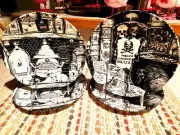 ROYAL WESSEX HALLOWEEN POTIONS CAULDRON APPETIZER SIDE PLATE SET OF 4 ENGLAND