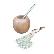 Yerba Mate Cup Straw Cup Wood Bombilla Argentina Mate Natural - Gourd