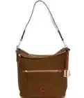NWT $278 Dooney & Bourke Suede Collection Large Sac Bag Shoulder